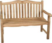 Bank Gartenbank ROMANG 2-Sitzer aus Teakholz 120 cm