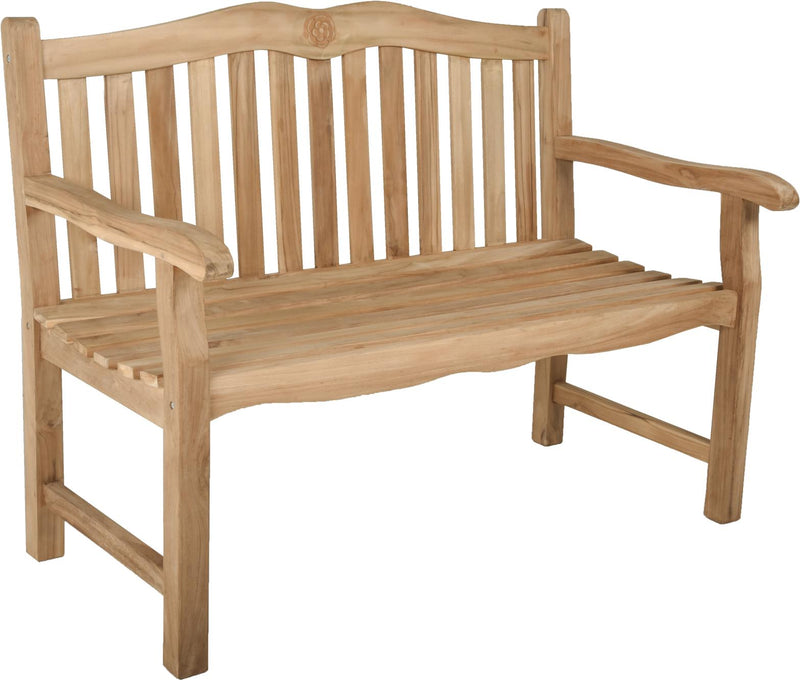 Bank Gartenbank ROMANG 2-Sitzer aus Teakholz 120 cm