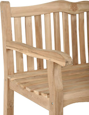Bank Gartenbank ROMANG 2-Sitzer aus Teakholz 120 cm