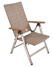 Gartensessel Hochlehner FLORENCE Gestell Aluminium Farbe Champagner
