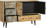 Sideboard Anrichte YAMUNA - recyceltes Holz Mango Akazie Teak