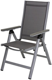 Garten Tischgruppe GRACE 7-tlg. 6 × Hochlehner + 1 Tisch 150 x 90 cm