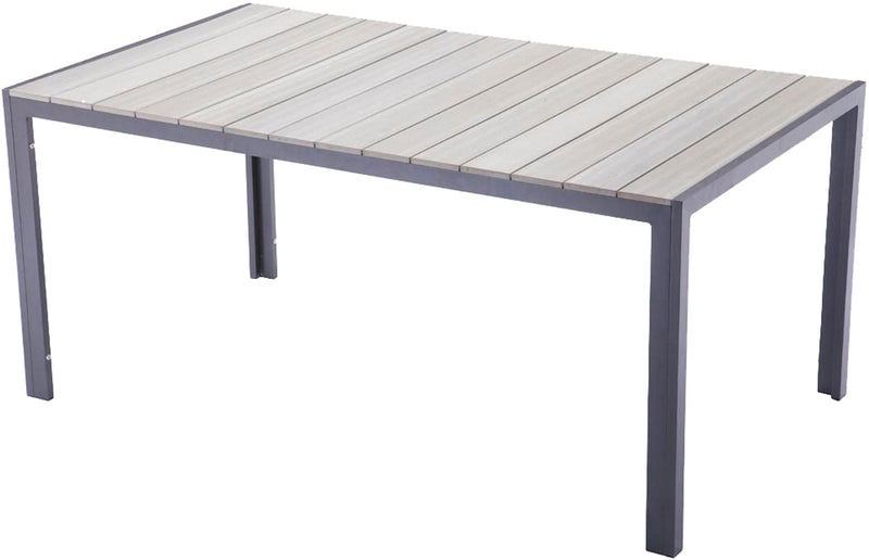 Garten Tischgruppe OLIVIA 7-tlg. Tisch 150 x 90 cm + 6 x Stapelstuhl