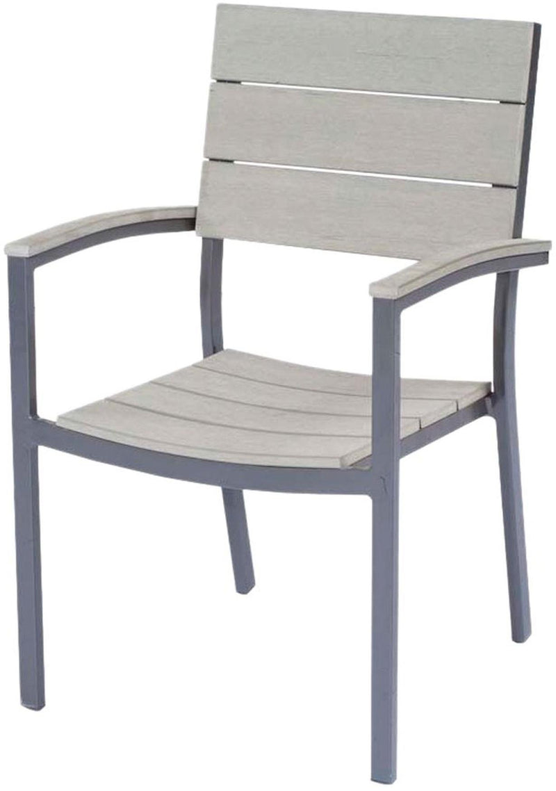 Garten Tischgruppe OLIVIA 7-tlg. Tisch 150 x 90 cm + 6 x Stapelstuhl