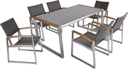 Garten Tischgruppe AVA 7-tlg. Tisch 160 x 90 cm 6 x Stuhl AVA 305265