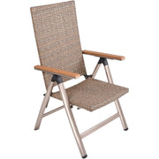 Garten Tischgruppe FLORENCE 5-tlg. mit Tisch und 4 × Hochlehner