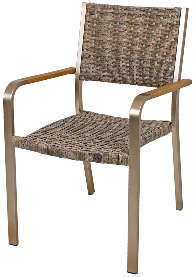 Garten Tischgruppe FLORENCE 7-tlg. 1 Tisch und 6 × Stapelstuhl 305267