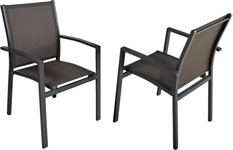 Garten Ausziehtisch Tischgruppe AMIRA 7-tlg. mit 6 x Stuhl ELENA 