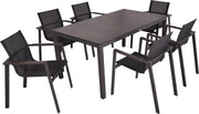 Garten Tischgruppe SOPHIA 7-tlg. mit 6 × Stapelstuhl SOPHIA