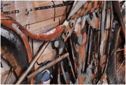 Wandbild Wanddekoration 3D Metallbild Motorrad 120 x 80 cm
