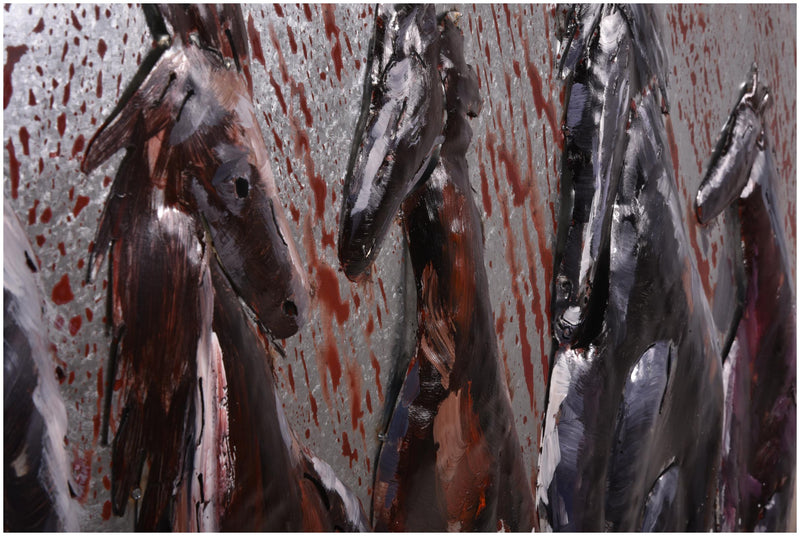 Wandbild Wanddekoration 3D Metallbild Fury 120 x 80 cm
