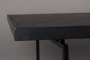 Esstisch CLASS BLACK mit Fischgrät Platte 220 x 90 cm von DutchBone
