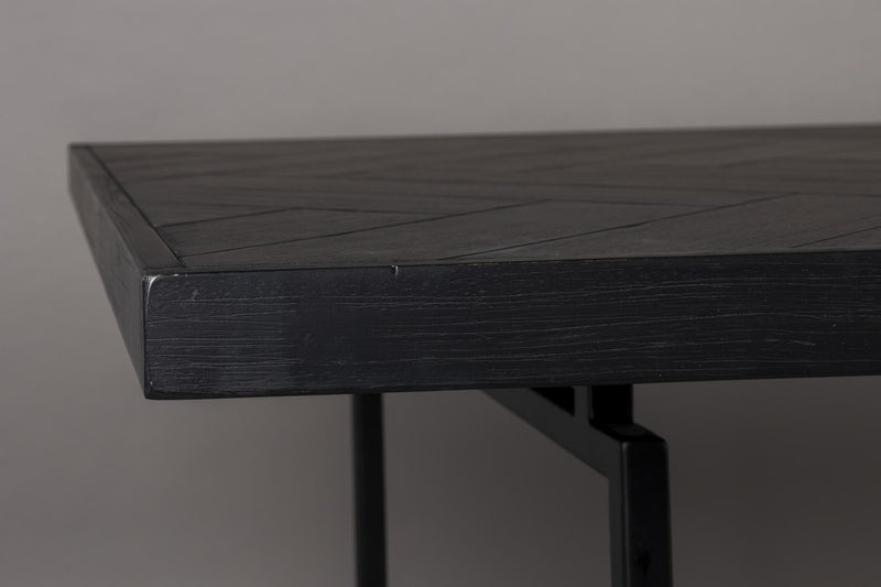 Esstisch CLASS BLACK mit Fischgrät Platte 220 x 90 cm von DutchBone