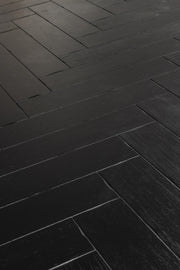 Esstisch CLASS BLACK mit Fischgrät Platte 220 x 90 cm von DutchBone