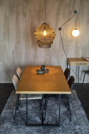 Esstisch CLASS EICHE mit Fischgrät Platte 220 x 90 cm von DutchBone