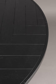 Esstisch CLASS BLACK mit Fischgrät Platte rund Ø 120 cm von DutchBone