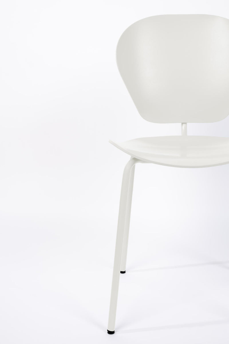 Stuhl THE OCEAN COCONUT MILK von Zuiver - 100% Ocean Plastik