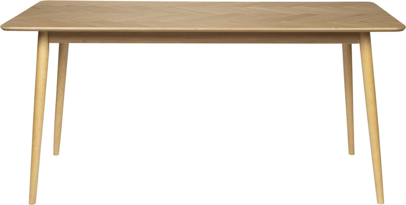 Esstisch FABIO Eiche Fischgrätmuster furniert 160 x 80 cm