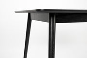 Esstisch FABIO BLACK Eiche Fischgrätmuster furniert 160 x 80 cm
