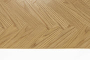 Couchtisch FABIO NATURAL Eiche im Fischgrätmuster furniert 120 x 60 cm
