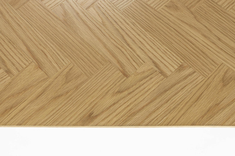 Couchtisch FABIO NATURAL Eiche im Fischgrätmuster furniert 120 x 60 cm