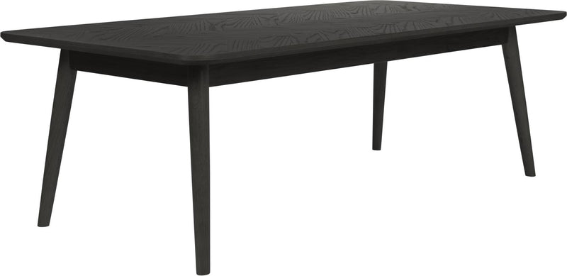 Couchtisch FABIO BLACK Eiche im Fischgrätmuster furniert 120 x 60 cm