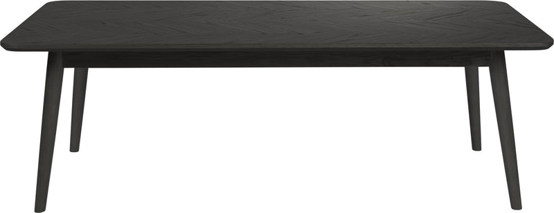 Couchtisch FABIO BLACK Eiche im Fischgrätmuster furniert 120 x 60 cm