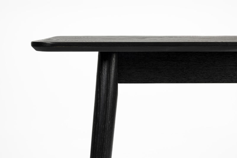Couchtisch FABIO BLACK Eiche im Fischgrätmuster furniert 120 x 60 cm