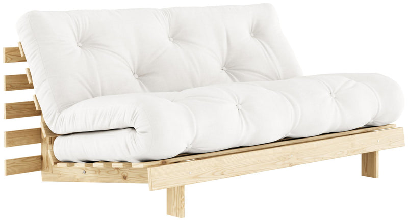 Schlafsofa ROOTS 160 cm Polster NATURAL Klappsofa Gestell Kiefer 
