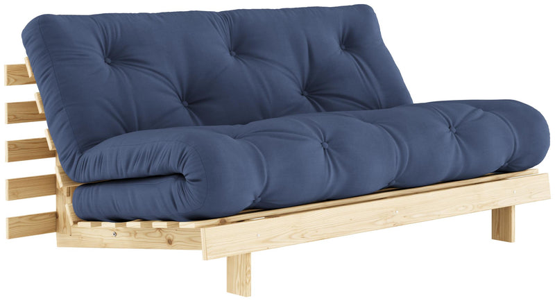 Schlafsofa ROOTS 160 cm Polster NAVY Blue Klappsofa Gestell Kiefer
