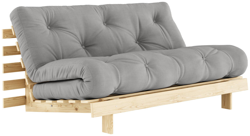 Schlafsofa ROOTS 160 cm Polster GREY Klappsofa Gestell Kiefer