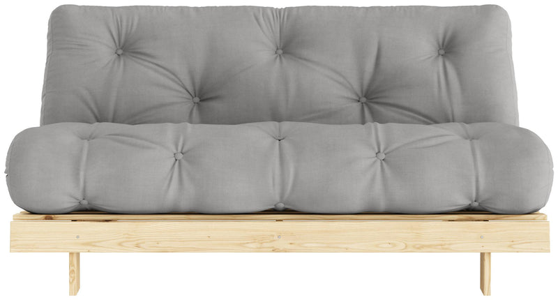 Schlafsofa ROOTS 160 cm Polster GREY Klappsofa Gestell Kiefer