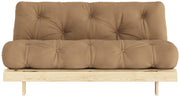 Schlafsofa ROOTS 160 cm Polster MOCCA Ausziehsofa Gestell Kiefer