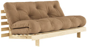 Schlafsofa ROOTS 160 cm Polster MOCCA Ausziehsofa Gestell Kiefer