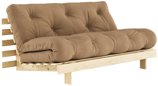 Schlafsofa ROOTS 160 cm Polster MOCCA Ausziehsofa Gestell Kiefer