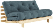 Schlafsofa ROOTS 160 cm Polster PETROL Klappsofa Gestell Kiefer