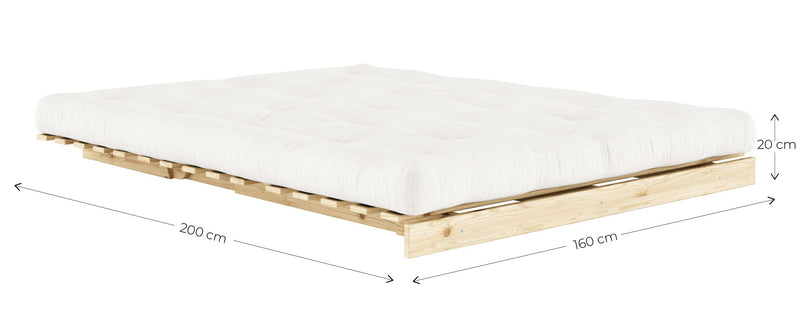 Schlafsofa ROOTS 160 cm Sofa Kiefer massiv unbehandelt von Karup