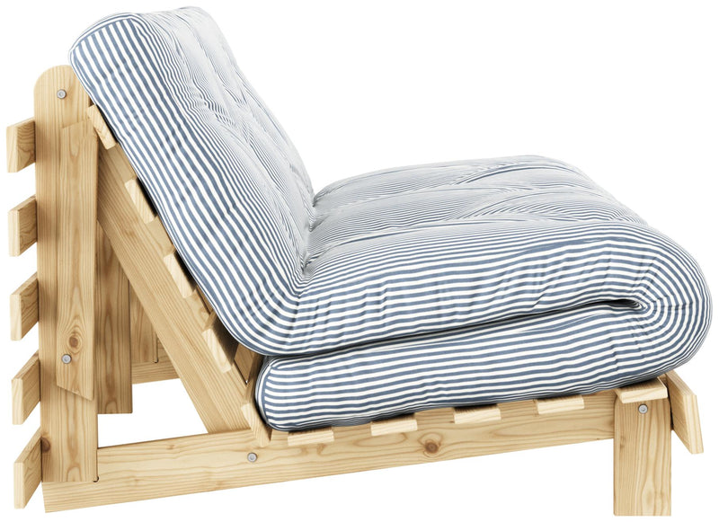 Schlafsofa ROOTS 160 cm Polster GREY Klappsofa Gestell Kiefer