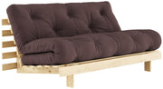 Schlafsofa ROOTS 160 cm Polster BROWN Klappcouch Gestell Kiefer