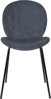 Esszimmerstuhl BONNET GREY BLUE von ZUIVER mit trendigen Cordstoff