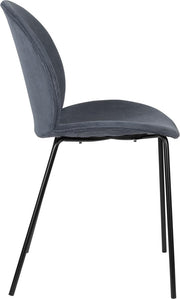 Esszimmerstuhl BONNET GREY BLUE von ZUIVER mit trendigen Cordstoff