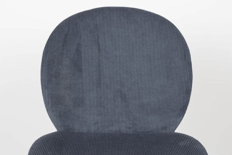 Esszimmerstuhl BONNET GREY BLUE von ZUIVER mit trendigen Cordstoff