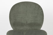 Esszimmerstuhl BONNET GRÜN von ZUIVER mit trendigen Cordstoff
