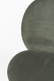 Esszimmerstuhl BONNET GRÜN von ZUIVER mit trendigen Cordstoff