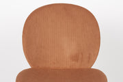 Esszimmerstuhl BONNET TERRA COTTA von ZUIVER mit trendigen Cordstoff
