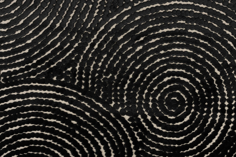 Teppich DOTS Pure Black in verschiedenen Größen von DutchBone 