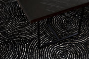 Teppich DOTS Pure Black in verschiedenen Größen von DutchBone 