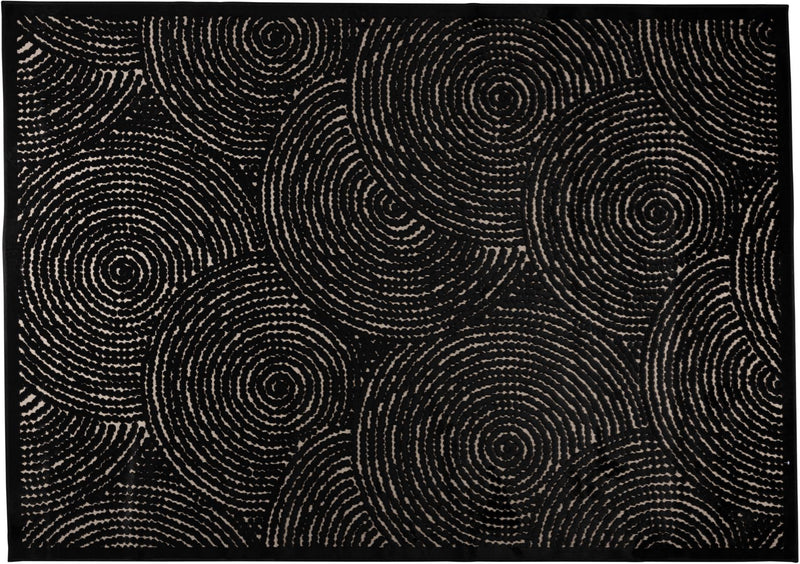 Teppich DOTS Pure Black in verschiedenen Größen von DutchBone 