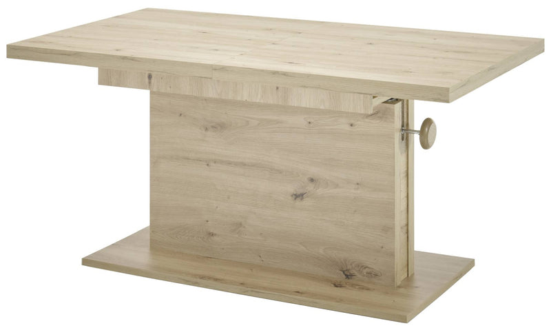 Couchtisch MONACO höhenverstellbar ausziehbar Optik Artisan Eiche