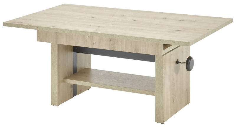 Couchtisch EVENT höhenverstellbar ausziehbar Optik Artisan Eiche